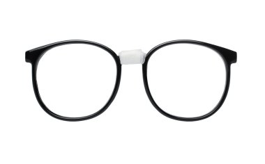 Nerd glasses with clipping path clipart