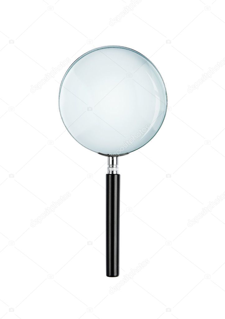Magnifying glass with clipping path