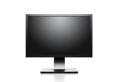 Computer monitor with clipping path clipart