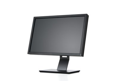 Computer monitor with clipping path clipart