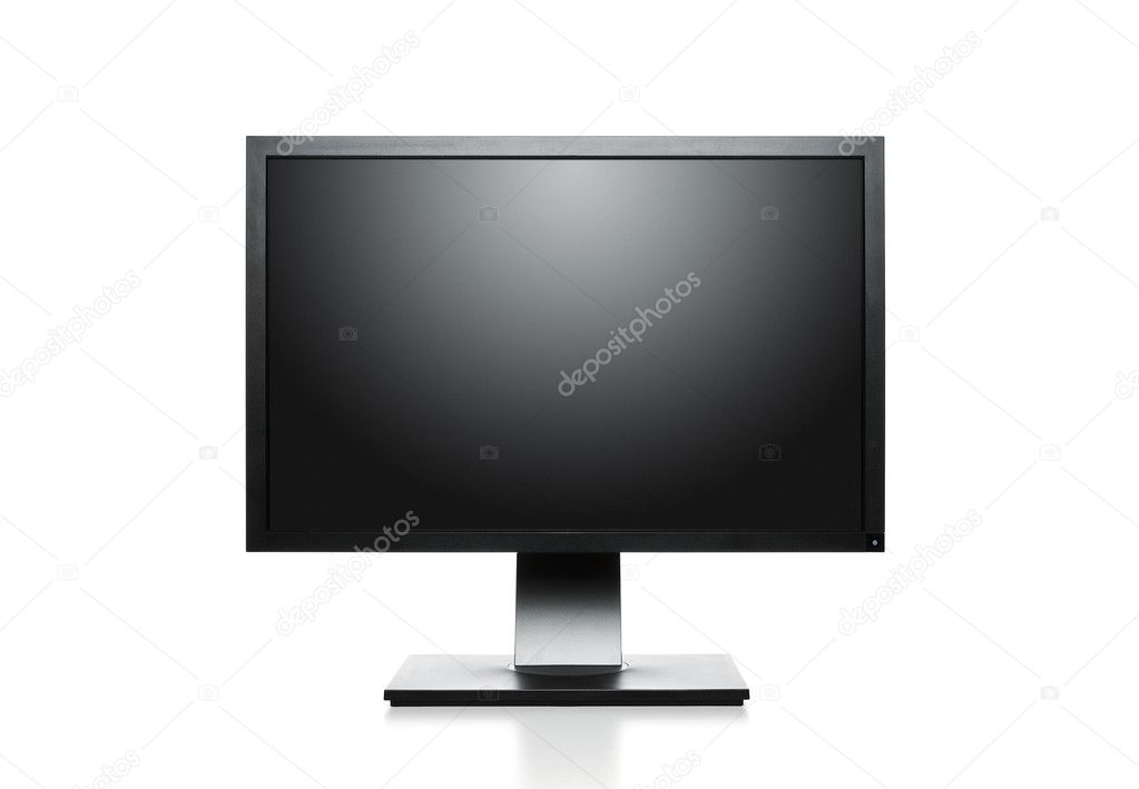 Computer monitor with clipping path