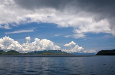bulutlar deniz arazi Filipinler peyzaj