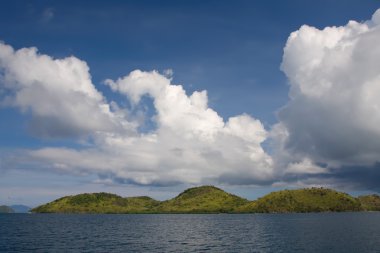 bulutlar deniz arazi Filipinler peyzaj