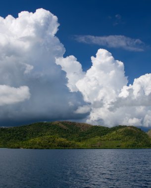 bulutlar deniz arazi Filipinler peyzaj