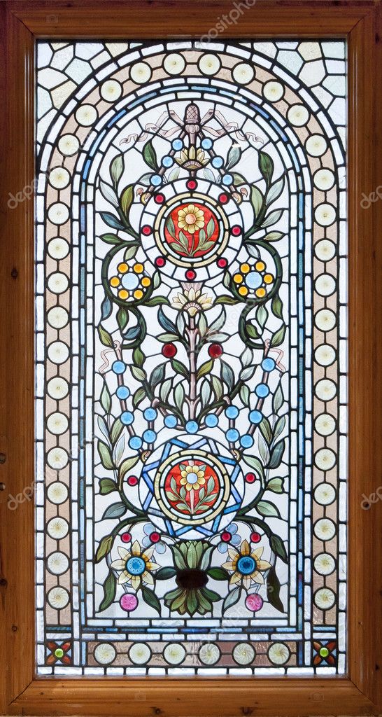 Stained lead window