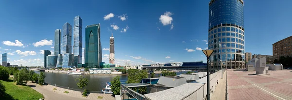 Панорама делового центра Москвы — стоковое фото
