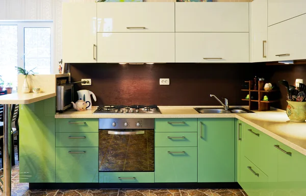 Interior of modern kitchen — Stock Photo, Image