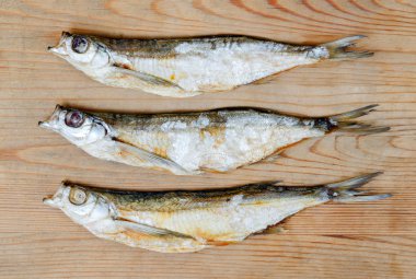 bira için Kuru tuzlu balık