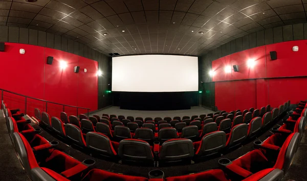 赤の映画館ホール — ストック写真
