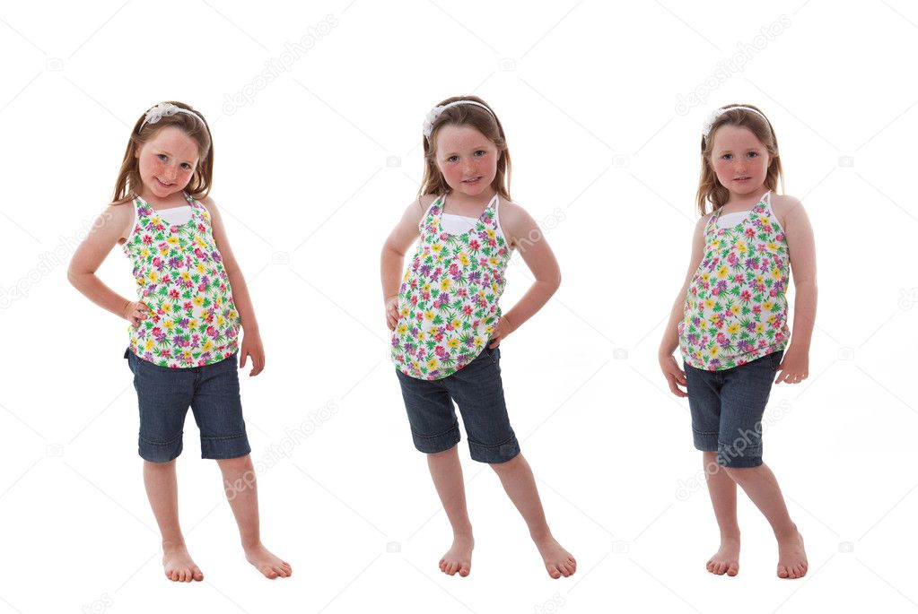 Happy Child in different poses
