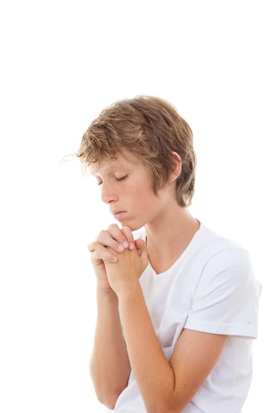 Enfant chrétien priant — Photo