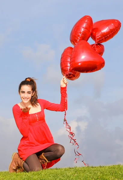 Valentines day girl — Stock Photo, Image