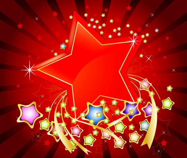 Colorful stars — Stock Vector