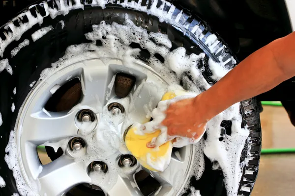 Tvätta ratten — Stockfoto