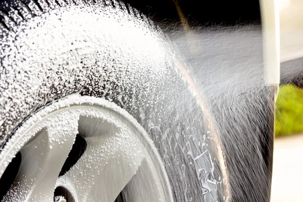 Mytí kola — Stock fotografie
