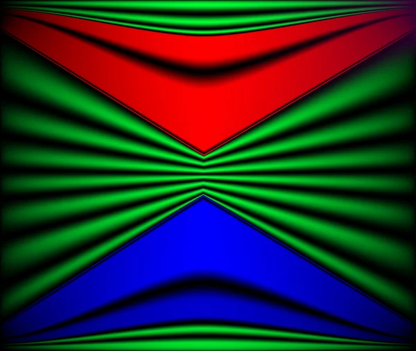 Röda och blå djup linje — Stock vektor