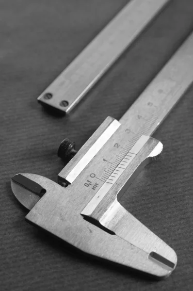 A duel scale vernier measuring calipers — Stock Photo, Image