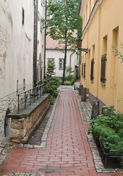 里加的狭窄街道 — 图库照片