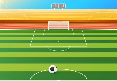 Soccer stadium clipart