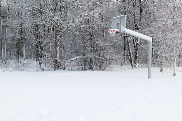 篮球地面 — 图库照片