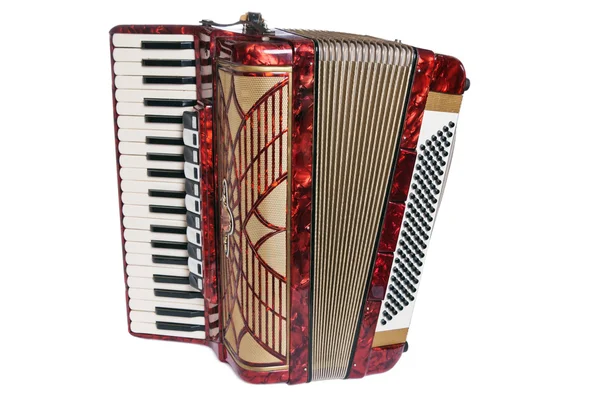 Accordion, it is isolated on white — Stock Photo, Image