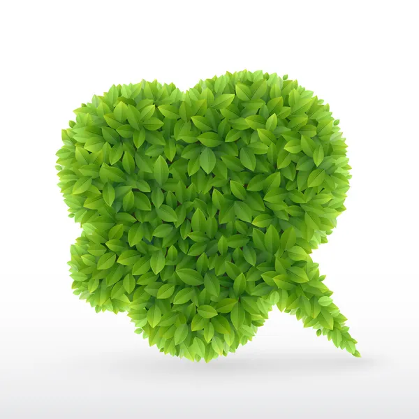 Eco vriendelijke zeepbel voor spraak, — Stockvector