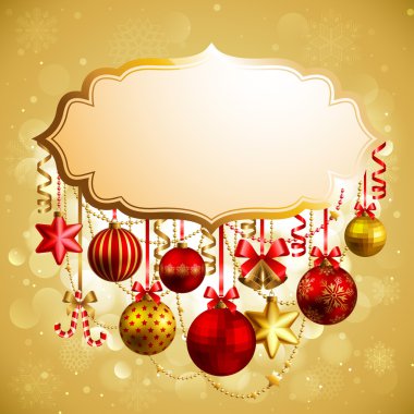 Christmas background with place for text clipart