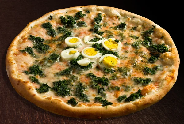 Pizza spinaci — Stock Photo, Image