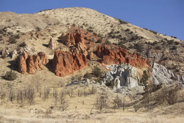 Червоні скелі в штаті Невада — стокове фото