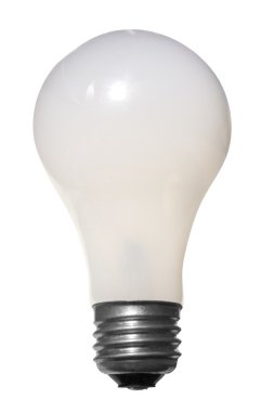 Light bulb isolated on white clipart