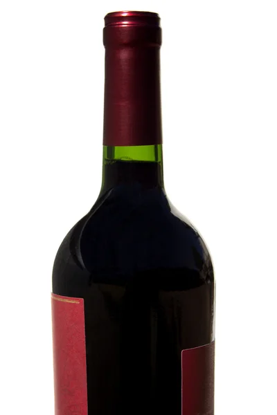 白葡萄酒瓶装红葡萄酒 — 图库照片