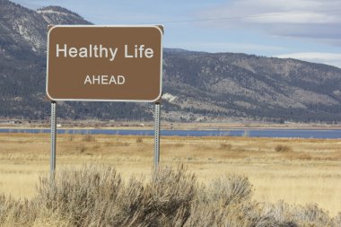 Road Sign - Ahead Series - healthy life clipart