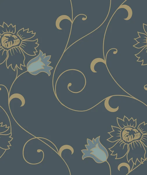 Vintage seamless pattern for retro wallpapers — Stock Vector