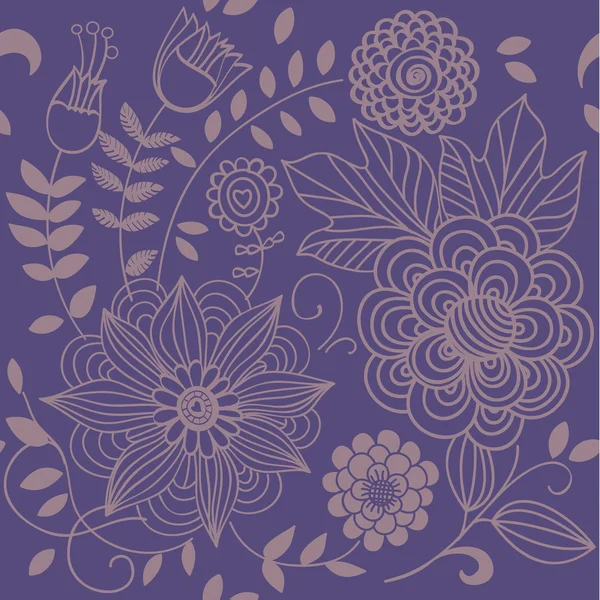 Floral vintage naadloze patroon voor retro wallpapers — Wektor stockowy