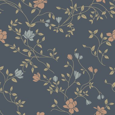 Vintage seamless pattern for retro wallpapers clipart