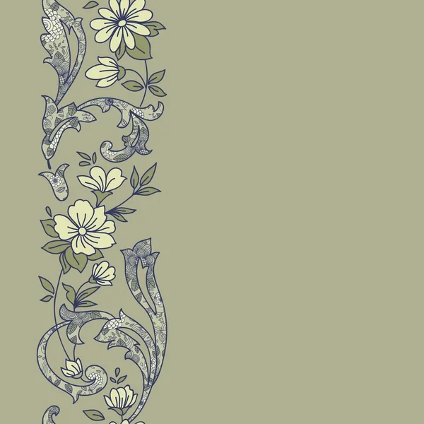 Patrón brillante floral sin costura — Archivo Imágenes Vectoriales