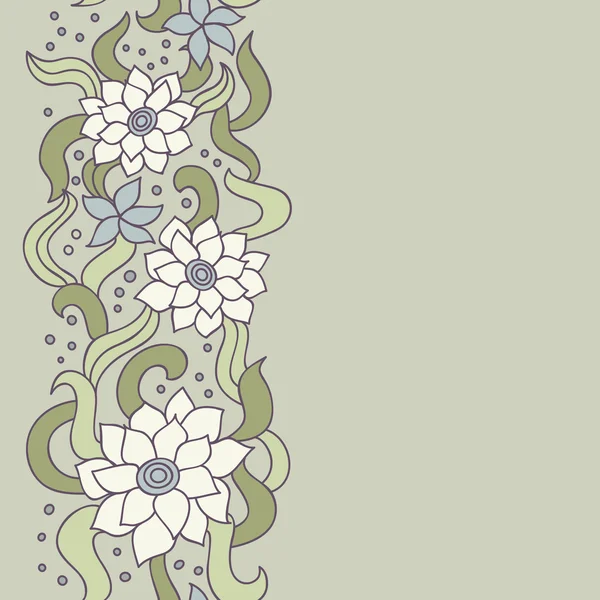 Çiçek Dikişsiz desen duvar kağıtları için — Stok Vektör