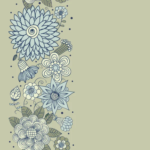 Florales nahtloses Muster für Tapeten — Stockvektor