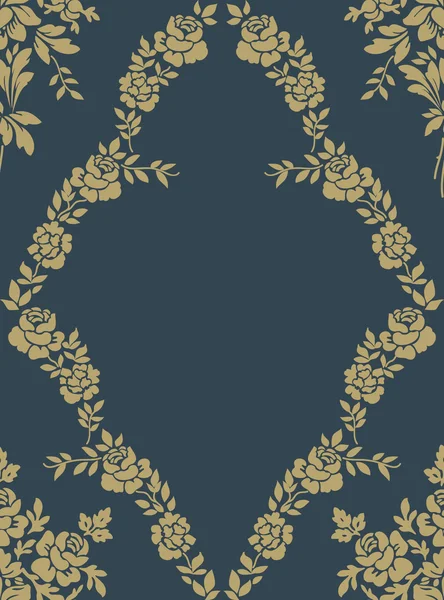 Floral vintage seamless pattern for retro wallpapers — Stock Vector