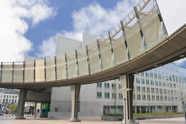 Budynek Parlamentu Europejskiego w Brukseli — Zdjęcie stockowe