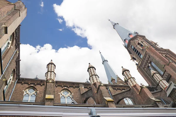 A igreja em Delft, nos Países Baixos — Fotografia de Stock