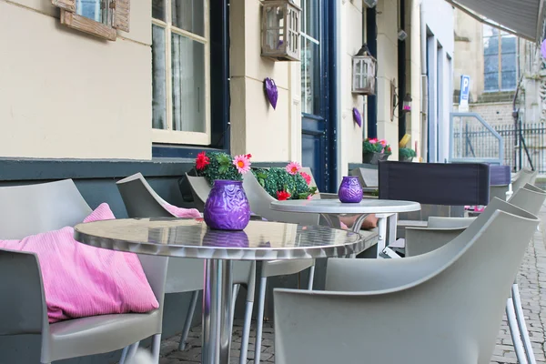 Café de rua em Den Bosch. Países Baixos — Fotografia de Stock