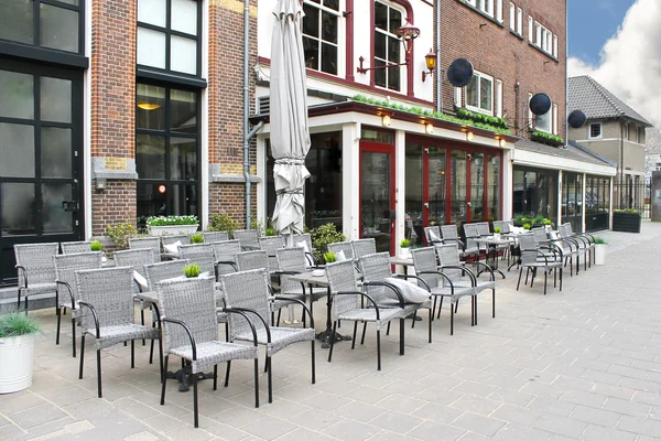 Café de rua em Den Bosch. Países Baixos — Fotografia de Stock