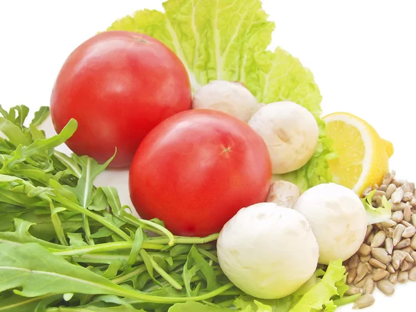 stock image Fresh vegetables isolated on white