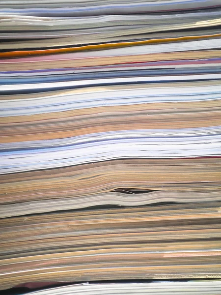 stock image Paper textures. stack of magazines