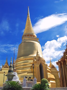 Golden Pagoda at Wat Phra Keao Temple in Grand Palace, Bangkok T clipart