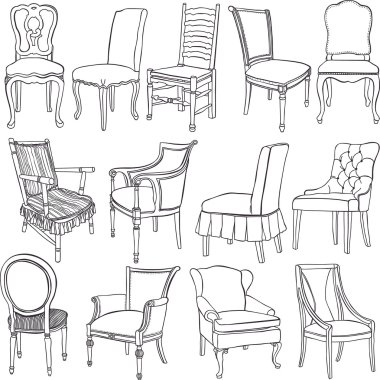 Chairs&armchairs clipart