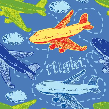 Flight background clipart