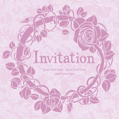 Invitation card clipart
