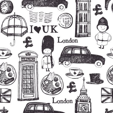 London pattern clipart